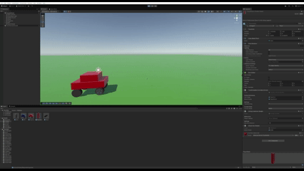 GIF of bullet causing car to flip around